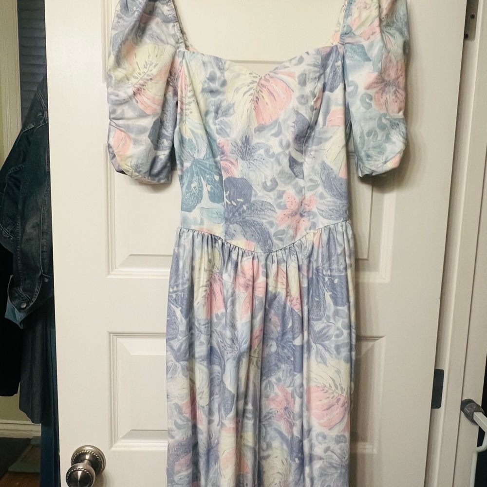 Floral Puff Sleeve Dress